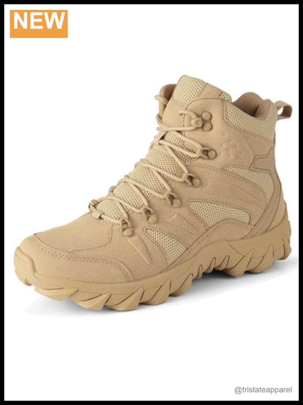 Men's Tactical Work Boots Side Zip Combat Boots